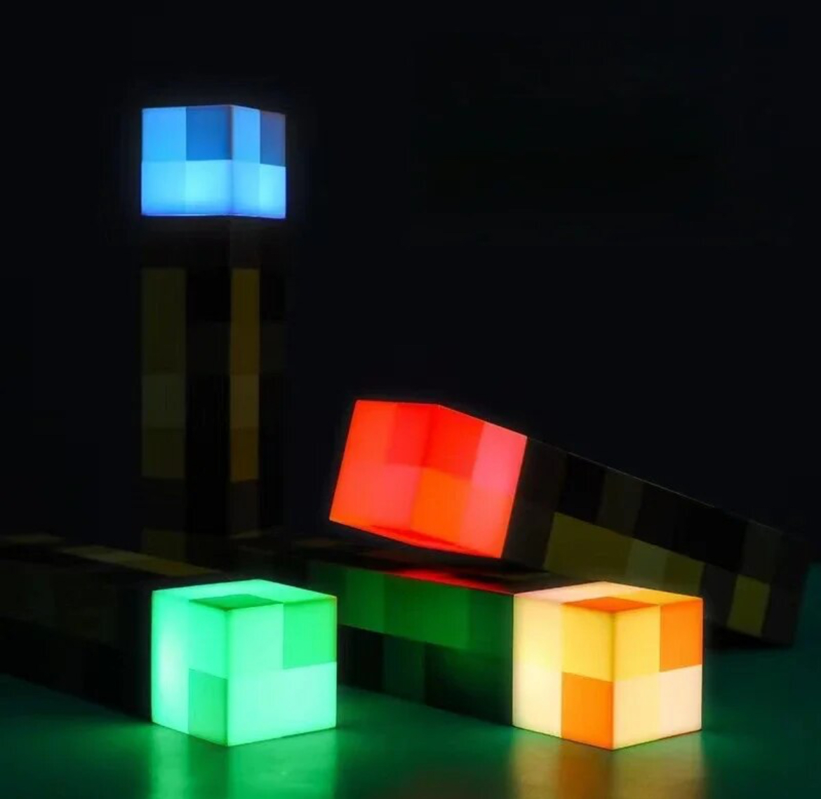 Minecraft Rechargeable Handheld & Wall Mounting Torch Lamp