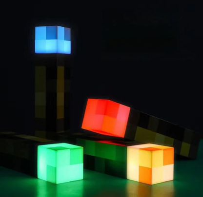 Minecraft Rechargeable Handheld & Wall Mounting Torch Lamp