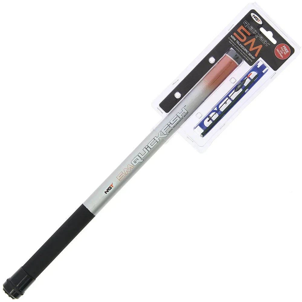 NGT Quickfish Combo 5m Compact Whip With Rig & Disgorger