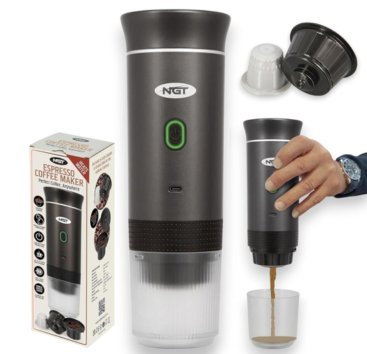 NGT Grey Portable Espresso Coffee Maker
