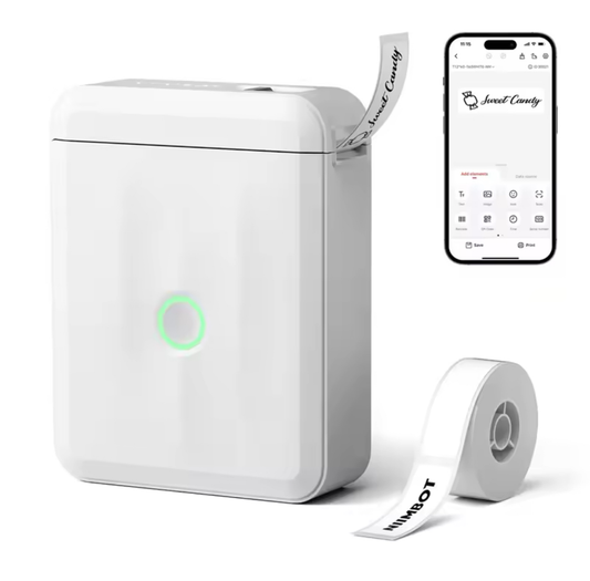 NIIMBOT D110 Thermal Bluetooth Label Printer Inc 1 Label Roll