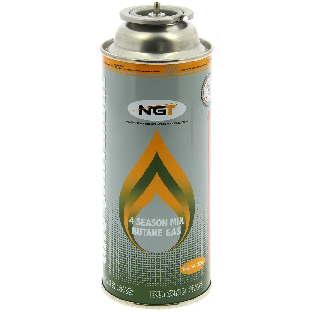 NGT 227g Butane Gas Canisters 4 Pack