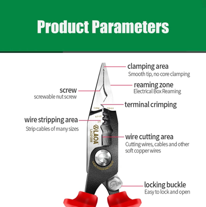 LAOA Insulated Wire Cutting Cable Stripping Needle Nose Pliers