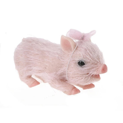 Silicone Pink Haired Piglet