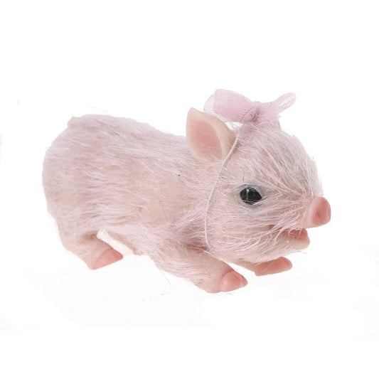 Silicone Pink Haired Piglet