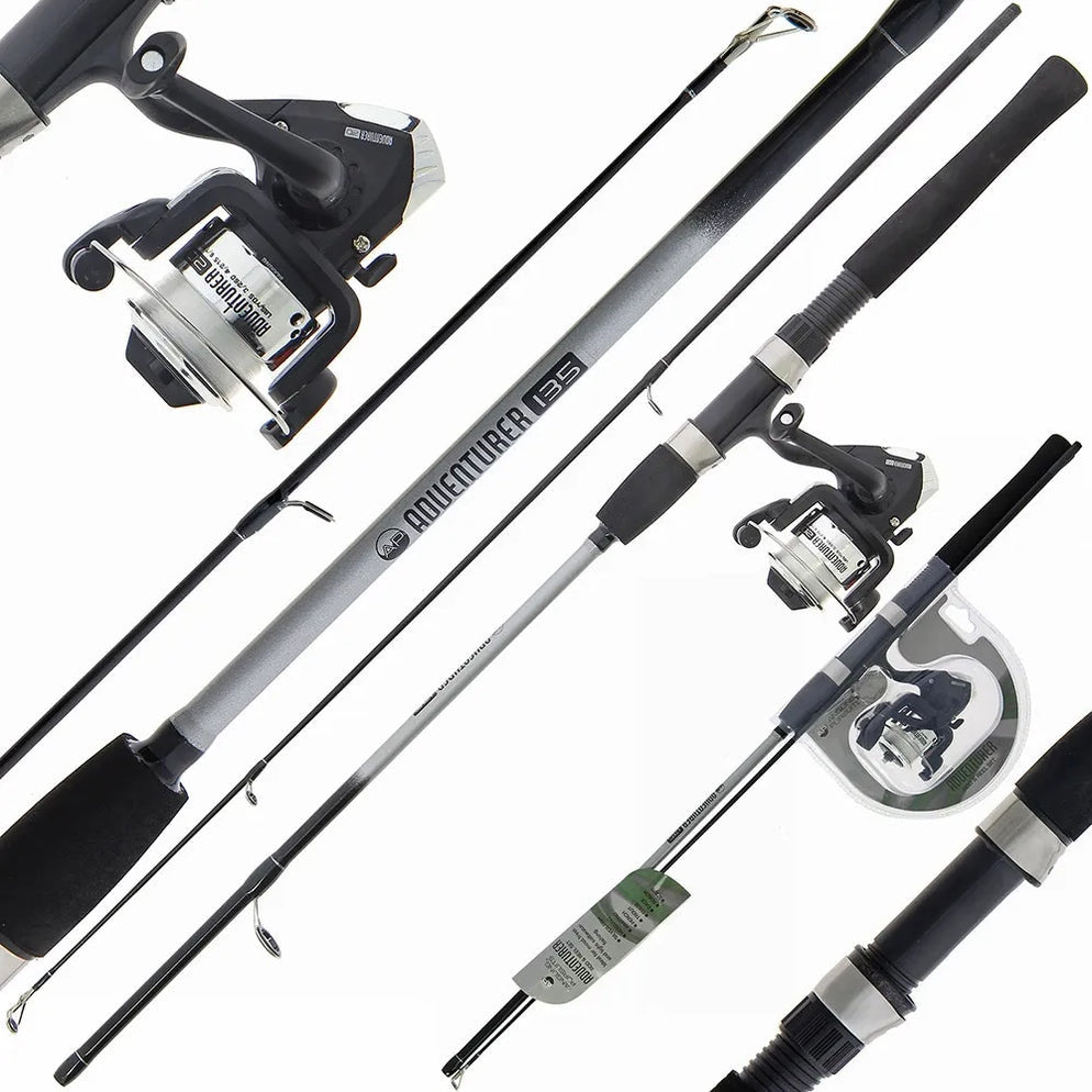 Angling Pursuits Starter Rod Adventurer Combo - 4.5ft, 2pc Rod & Reel (Glass)