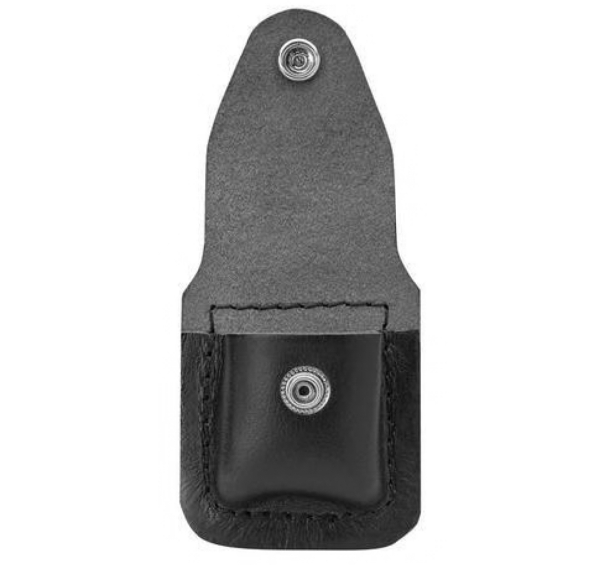 Zippo Black Real Leather Lighter Pouch With Clip