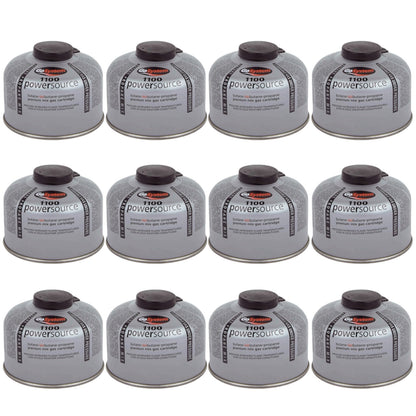 GoSystem 100g Butane Propane Gas Cartridge Camping Stove Fuel x12 Pack
