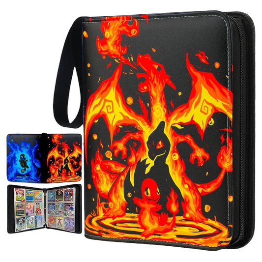 Pokémon Charmander Evolutions A4 Size 9 Pocket Ring Binder For TCG Storage