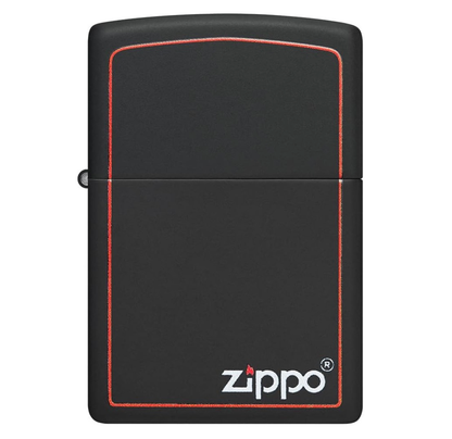 Zippo Regular Street Chrome Zippo Black Matt Design Refillable Windproo