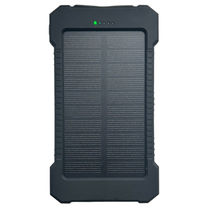 Fast Charging 20000 mAh Solar Power Bank with Dual USB Ports & Flashlights