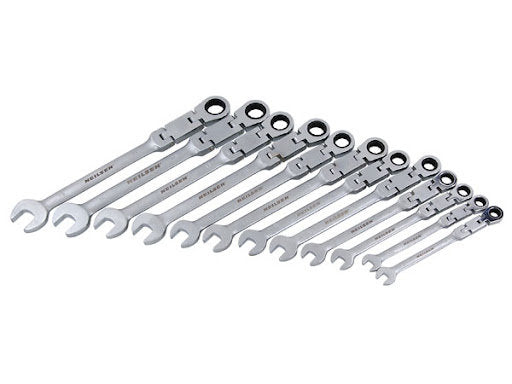 Neilsen Ratchet Combination Wrench Set Flexi 12 Piece Deep Offset CT5644