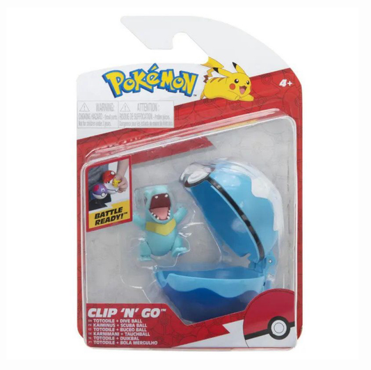 Pokémon Clip N Go Totodile & Dive Ball