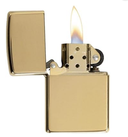 Zippo Regular High Polished Brass Armour Heavy Wall Refillable Windproof Lighter