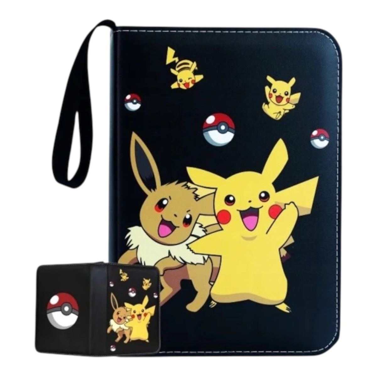 Pokémon Pikachu & Eevee 4 Pocket Ring Binder For TCG Storage