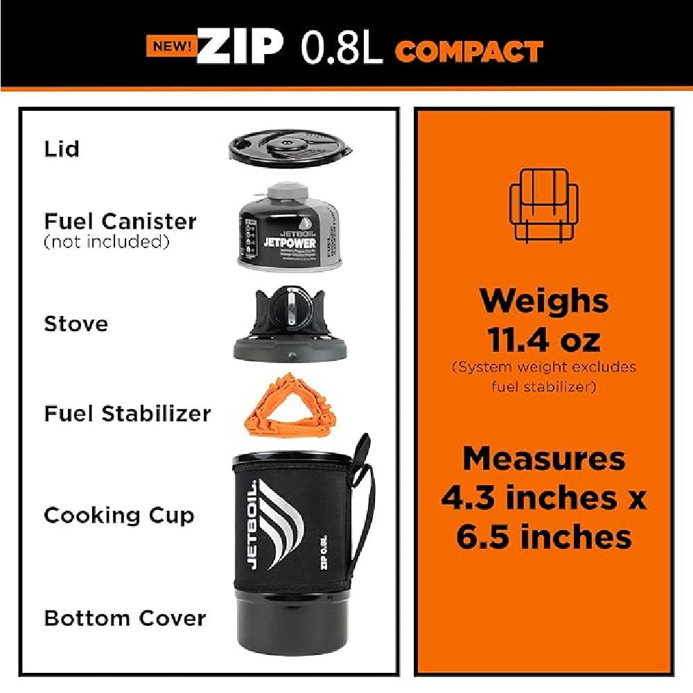 Jetboil Zip 0.8L Cooking Stove Carbon