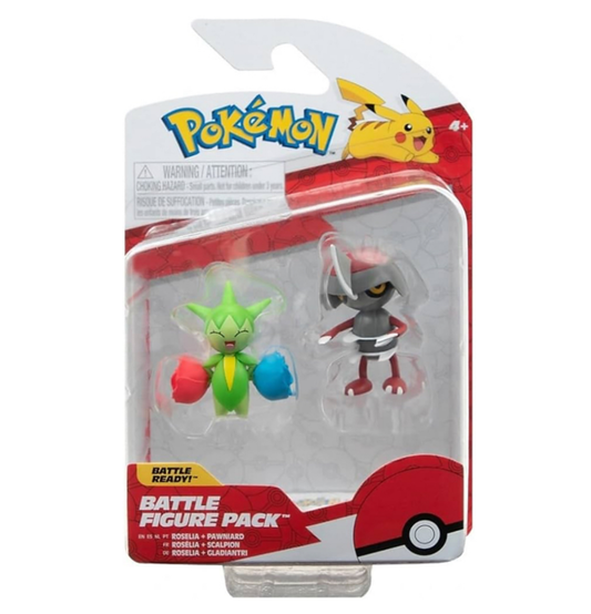 Pokémon Battle Figures Roselia & Pawniard