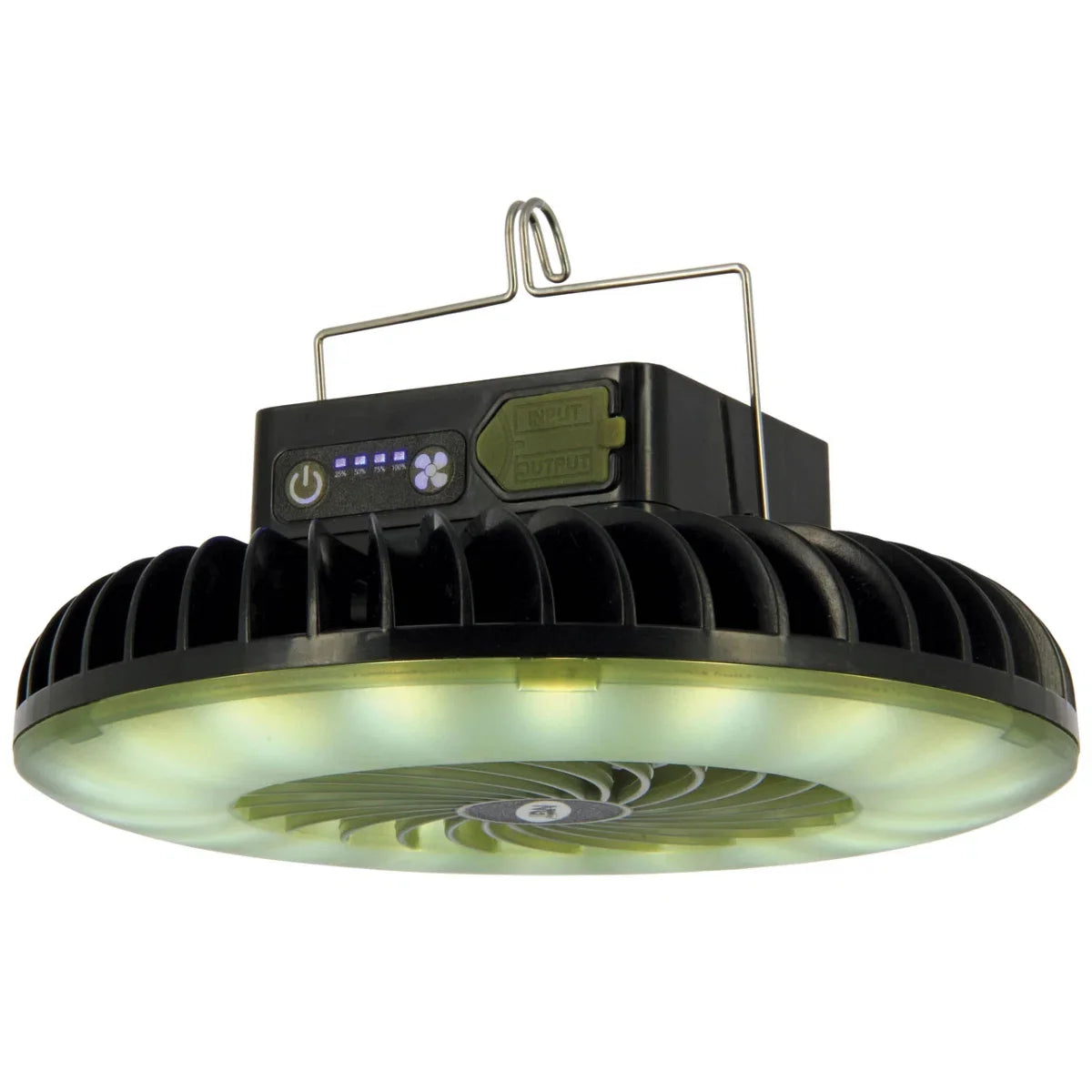 NGT Dynamic Fan USB Rechargable 3600mAh Fan with Light and Powerbank