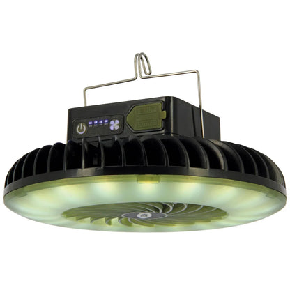 NGT Dynamic Fan USB Rechargable 3600mAh Fan with Light and Powerbank