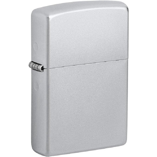 Zippo Regular Satin Chrome Refillable Windproof Lighter