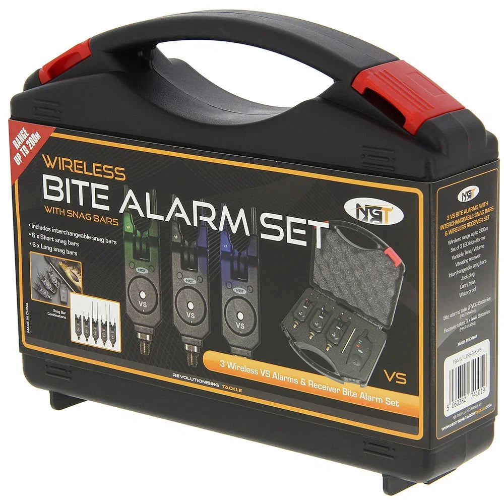 NGT VS 3 Piece Wireless Alarms Adjustable Volume & Tone With Receiver