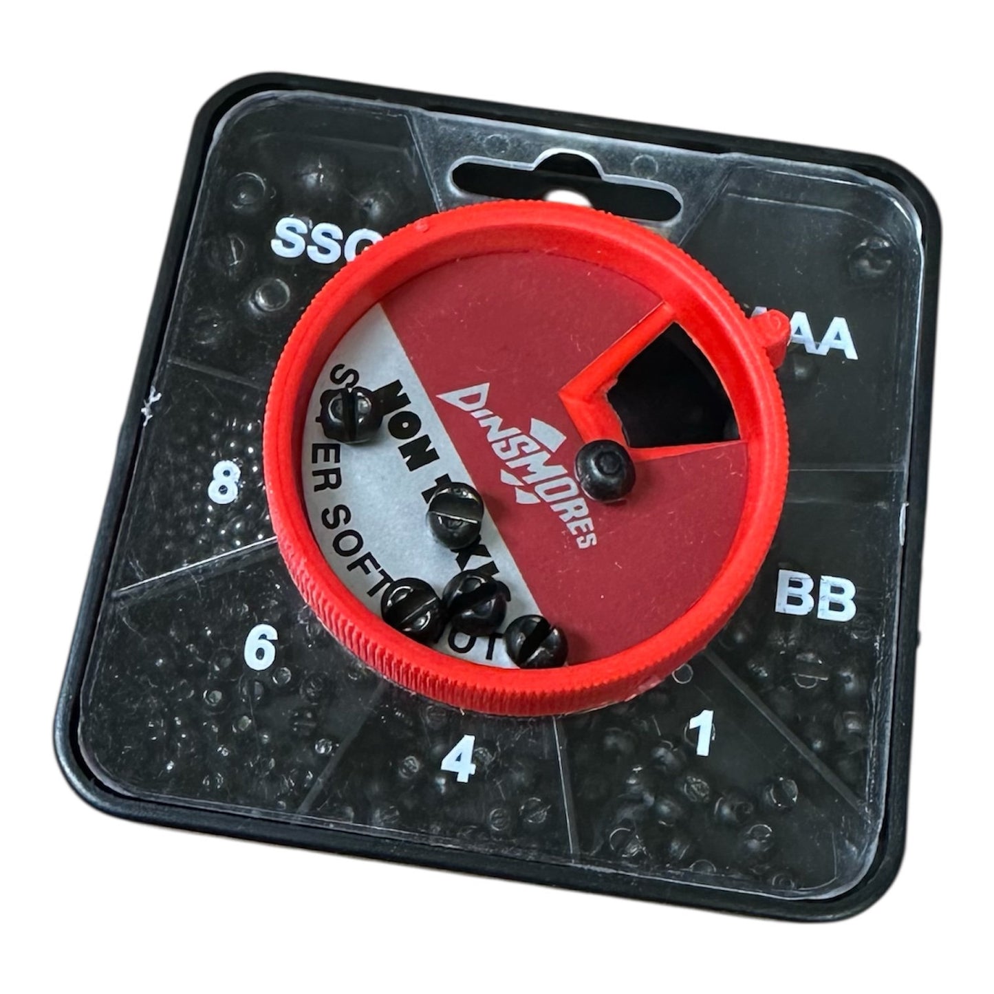Dinsmores Non Toxic Super Soft Shot Sinking Fishing Weights With 7 Compartments