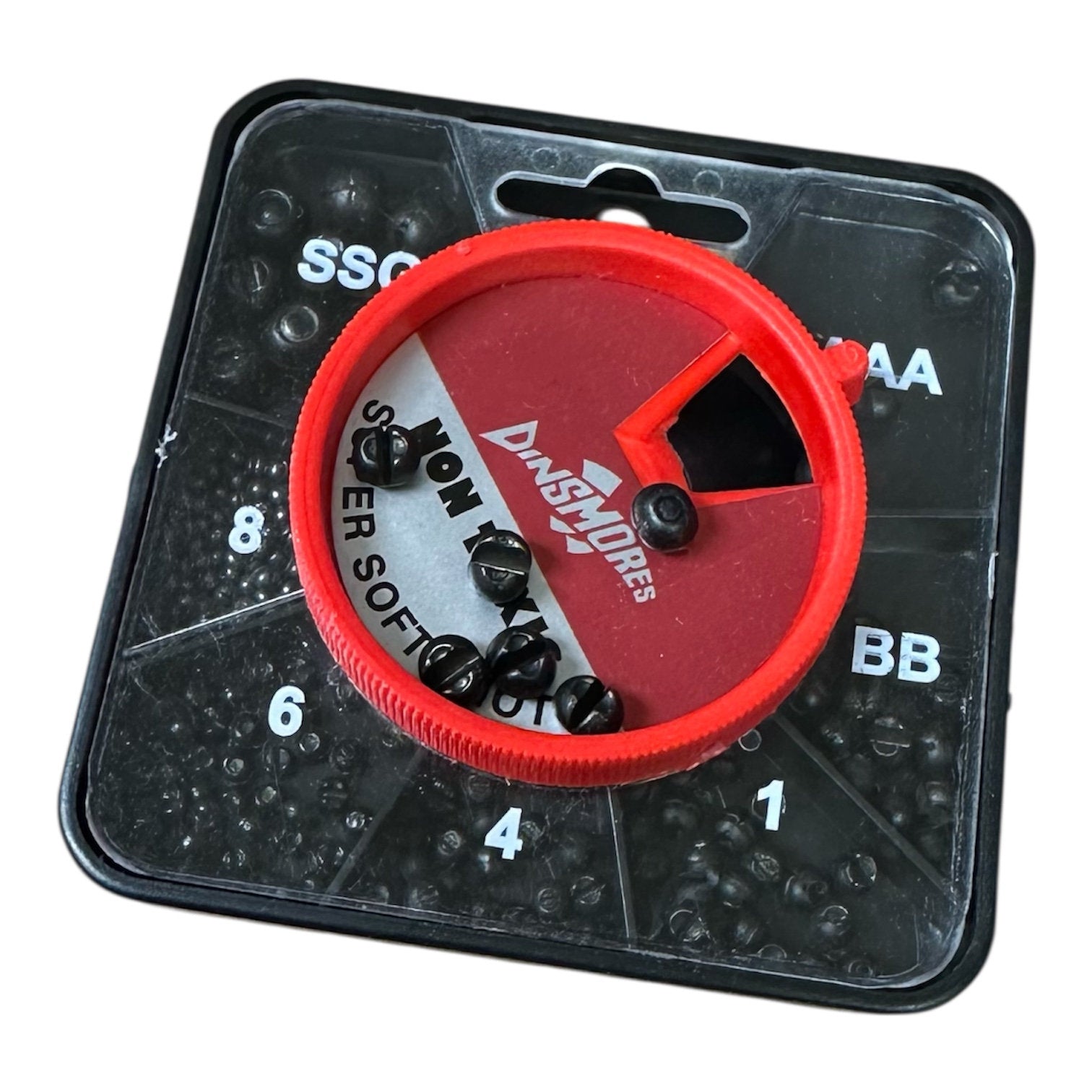 Dinsmores Non Toxic Super Soft Shot Sinking Fishing Weights With 7 Compartments