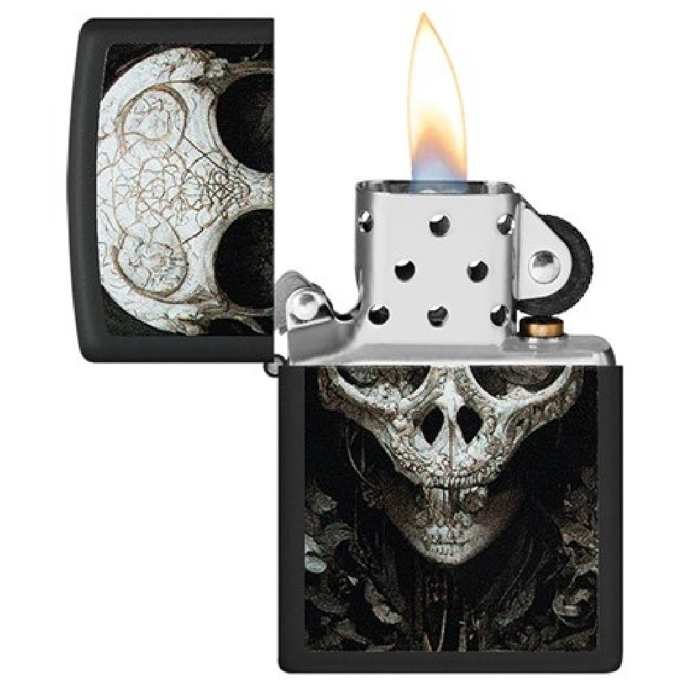 Zippo Regular Vintage Design Skull Refillable Windproof Lighter
