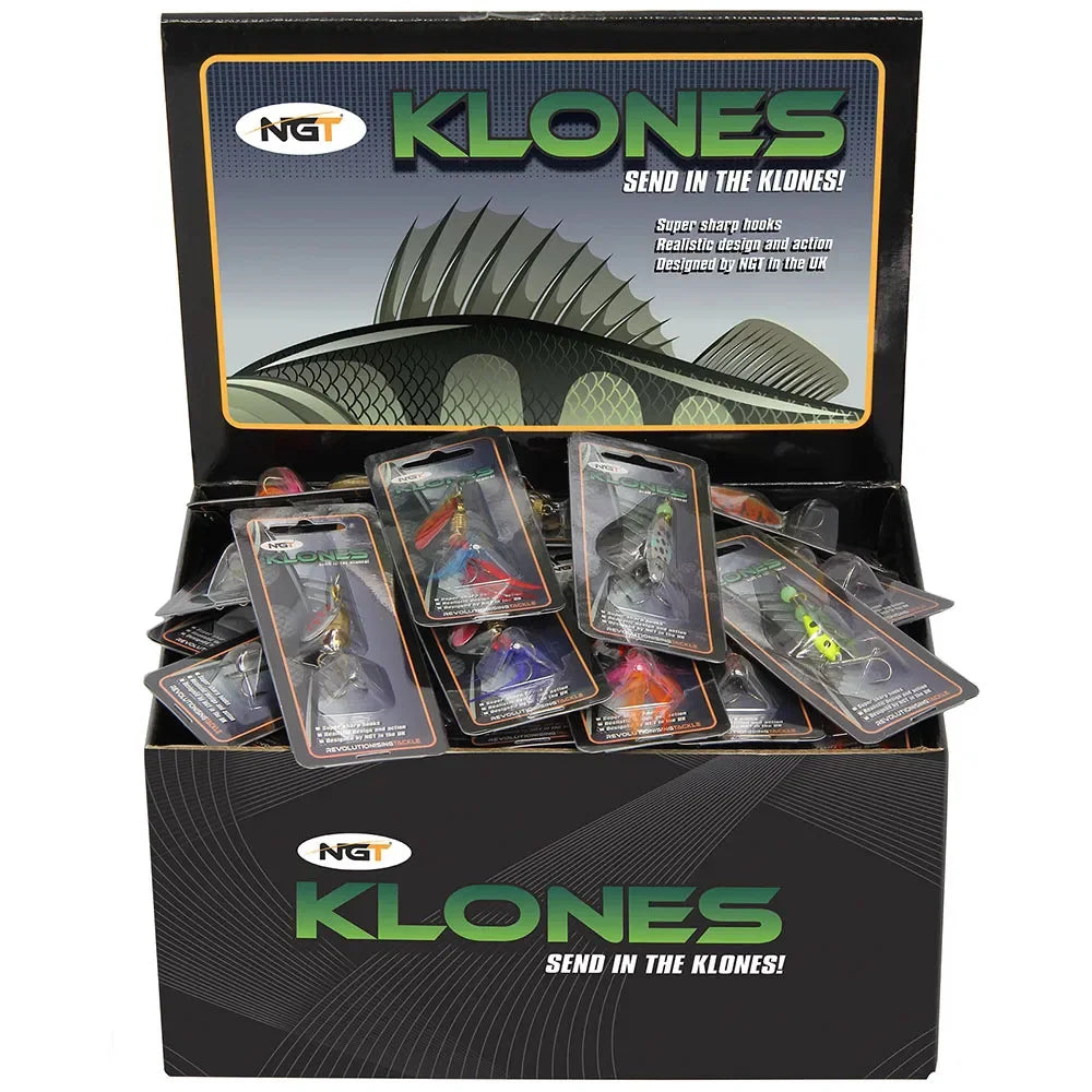 NGT x10 Random Assorted Klone Spinners
