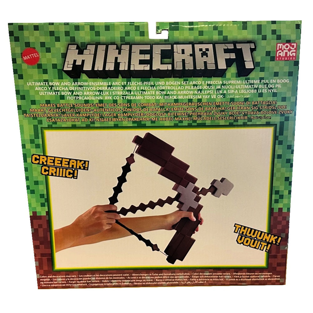 Minecraft Ultimate Bow & Arrow Kids Play Battle Toy With Lifelike Sounds