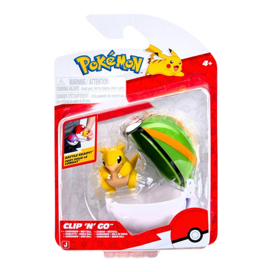 Pokémon Clip N Go Sandshrew & Nestball