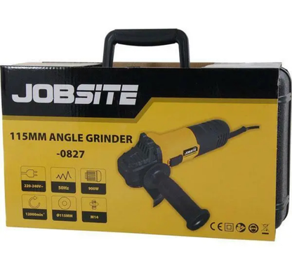 Jobsite Angle Grinder 500w 240v 115mm 4.5" Heavy Duty Cutting CT0827