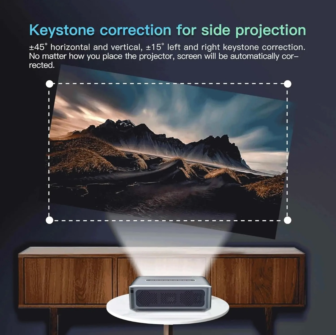 8K UHD Projector Smart 5G WiFi Bluetooth 4K Android Beamer Home Theater Movie UK