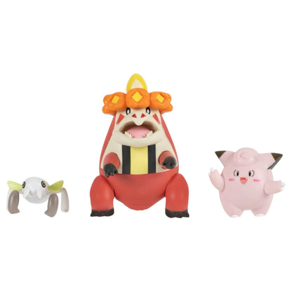 Pokémon Battle Figures Clefairy + Crocalor + Nincada