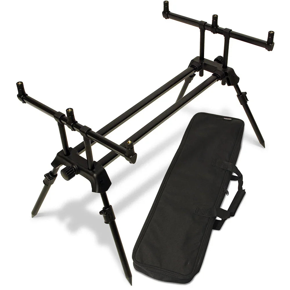 NGT Dual Line PLUS Pod 3 Rod 'Twin Bar' Pod with extra Sky legs and Case
