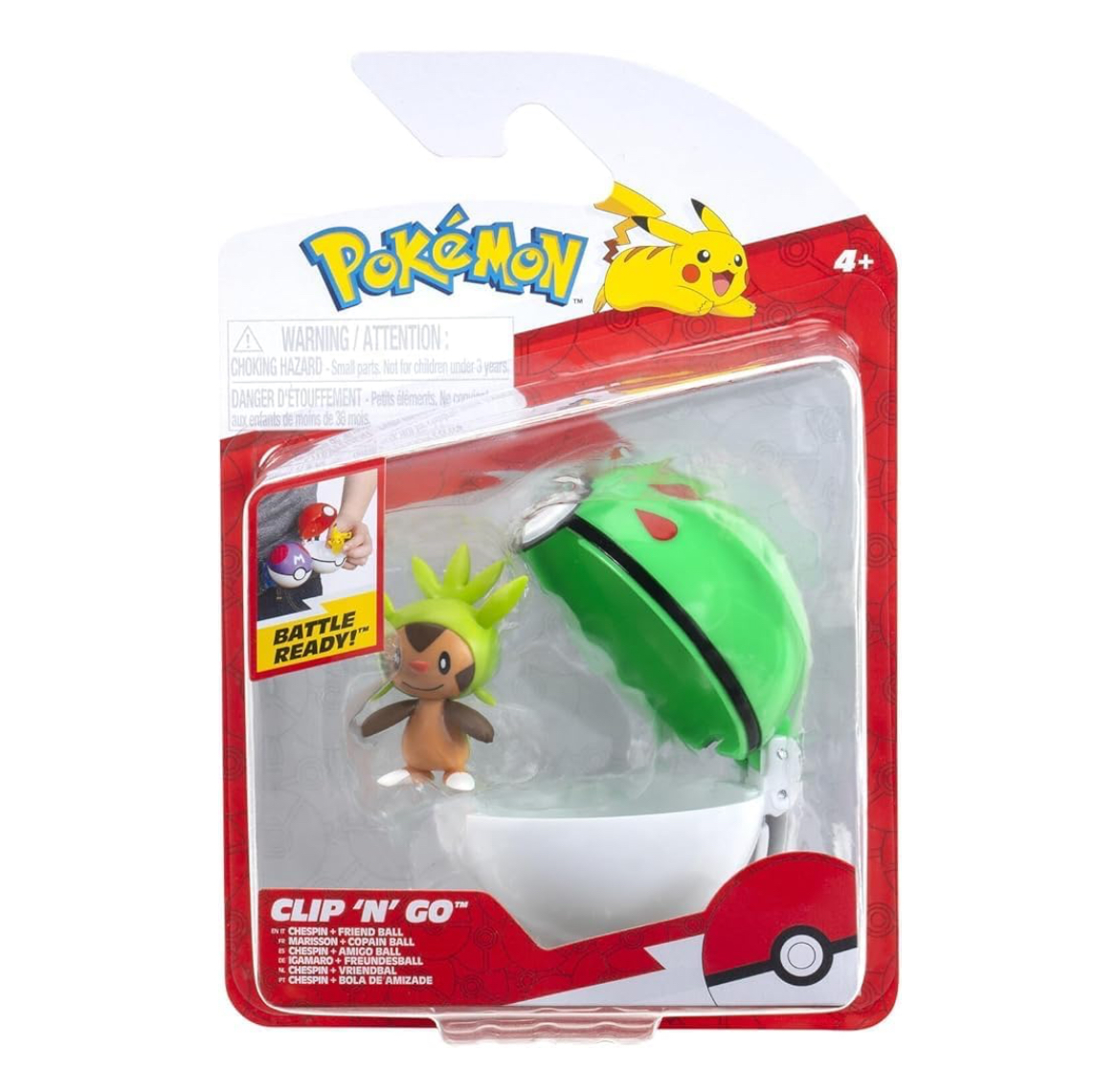 Pokémon Clip N Go Chespin & Friend Ball