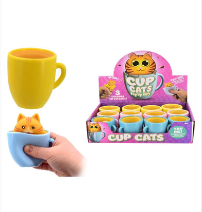 Cup Cats Fidget Toy 3 Colours To Collect