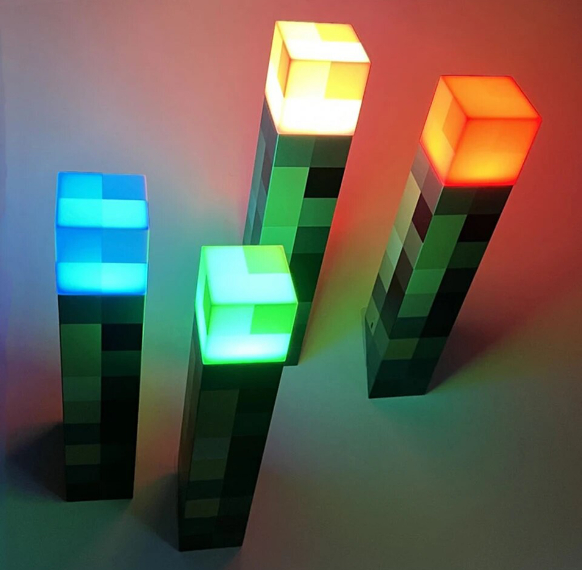 Minecraft Rechargeable Handheld & Wall Mounting Torch Lamp
