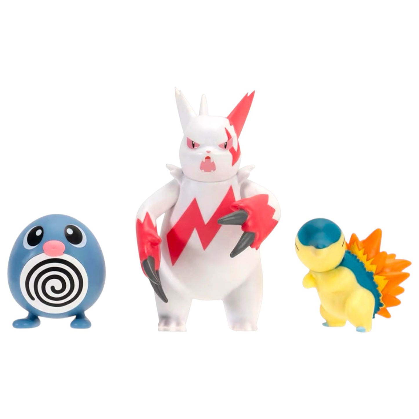 Pokémon Battle Figures Poliwag + Zangoose + Cyndaquil
