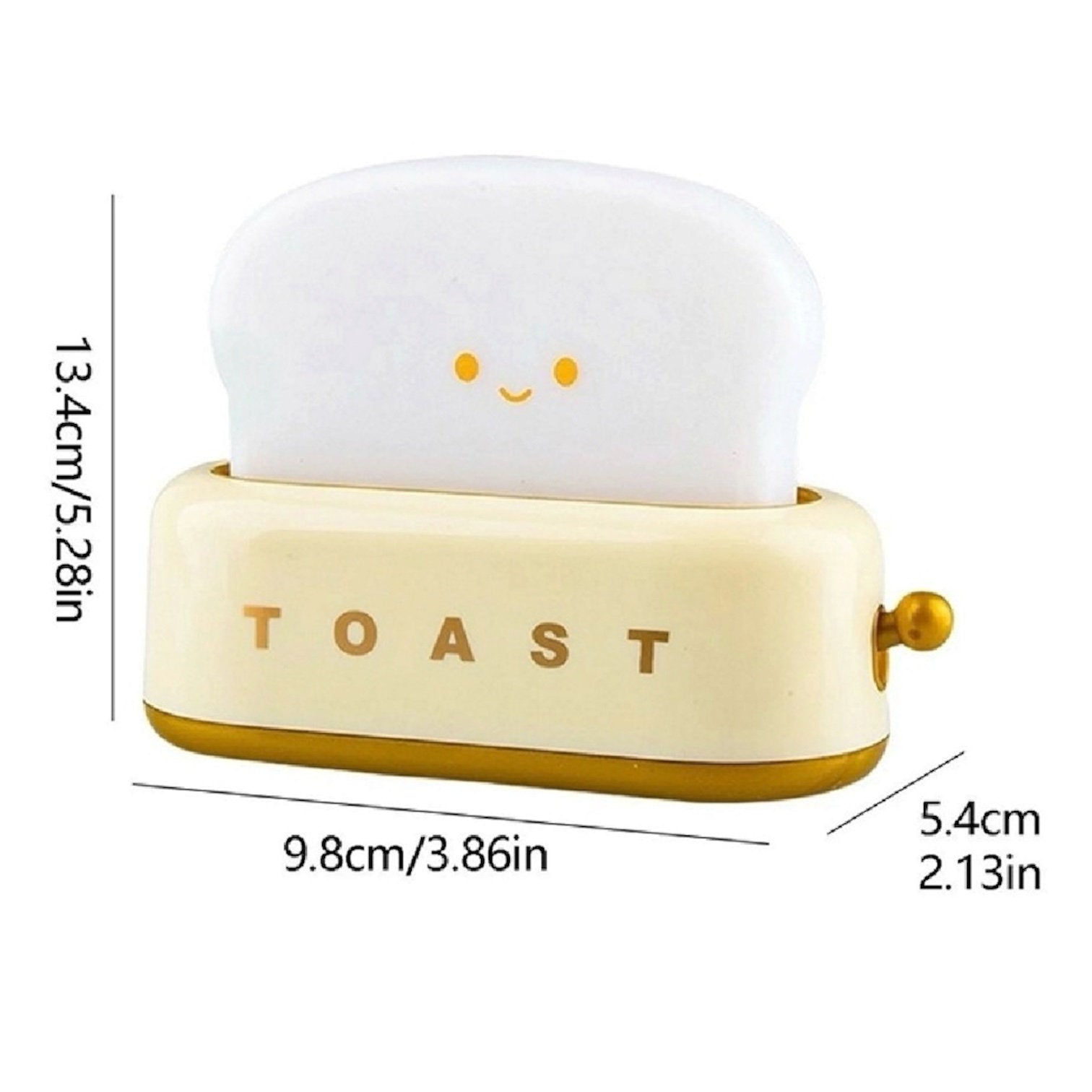 Kawaii Rechargeable Toaster Lamp Night Light