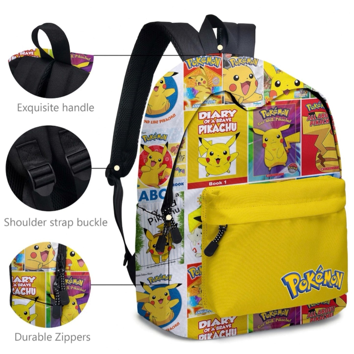 Pokémon Kids Backpack Shoulder Bag Lunch Bag Pencil Case School Sets