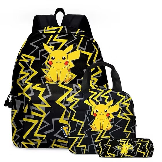 Pokémon Kids Backpack Shoulder Bag Lunch Bag Pencil Case School Sets