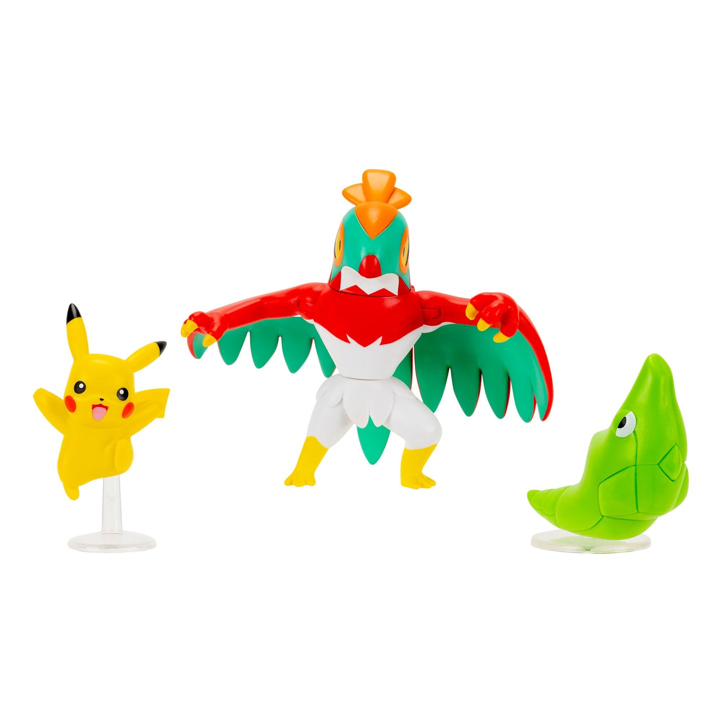 Pokemon Battle Figure Set Pikachu Hawlucha & Metapod
