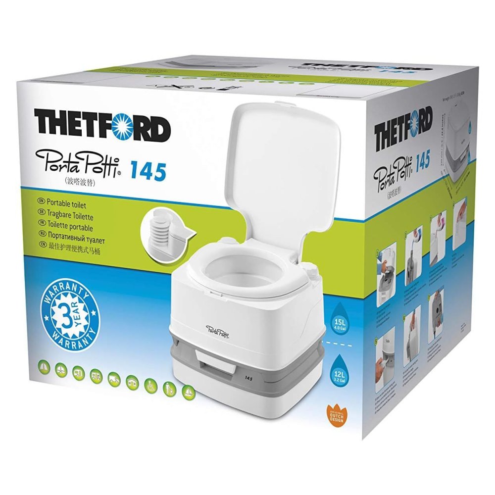 Thetford Porta Potti Qube 145 Portable Chemical Toilet Caravan Camping