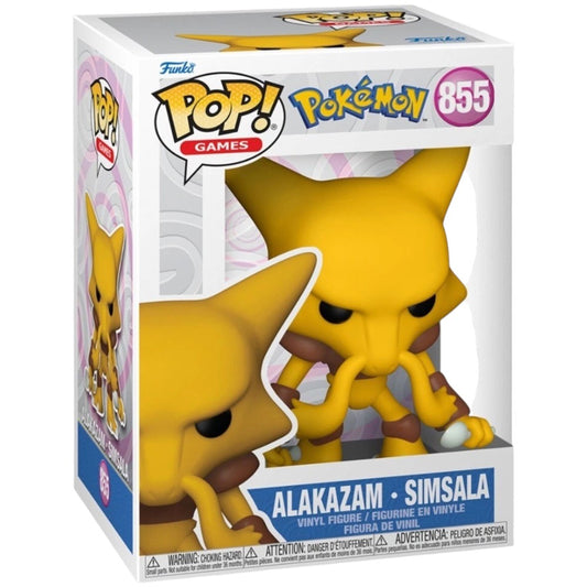 Funko Pop! Games Pokemon Alakazam & Simsala vinyl figure in packaging