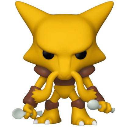 Funko Pop! vinyl figure of a yellow four-legged creature with black eyes, brown shoulder and arm bands, and white claw tips, shown on a plain white background.