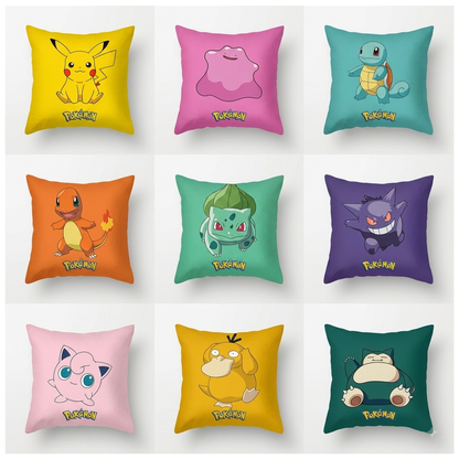 Pokémon Pillow Case 45 x 45cm Full Set x9 Cases