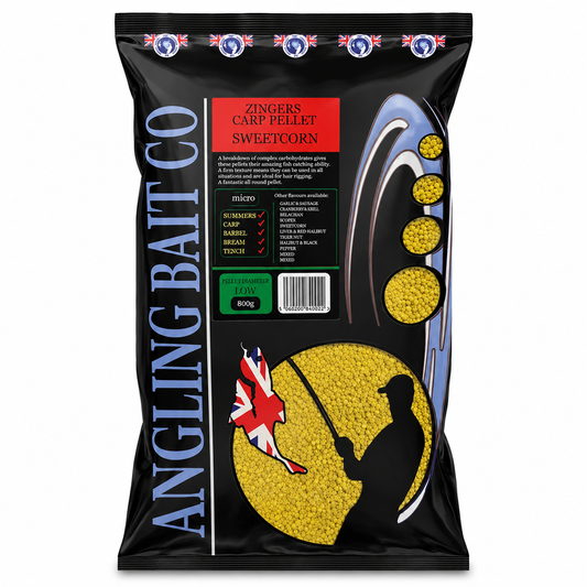 ABC Commercial Pellets 800G Bag - Micro Carp Pellet Sweetcorn