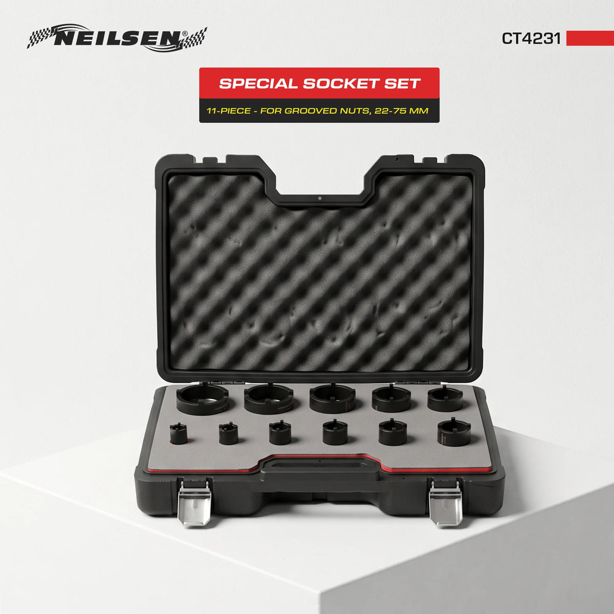 Neilsen Ball Point Pin Socket Set 11 Piece 1/2" Drive CT4231