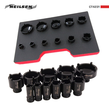 Neilsen Ball Point Pin Socket Set 11 Piece 1/2" Drive CT4231